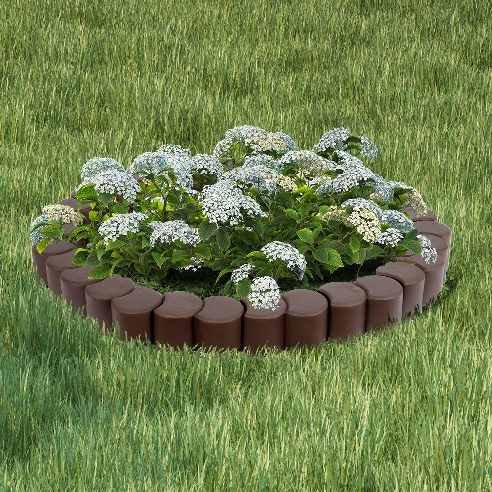 Driveable garden edging for flower beds - 32 parts, 410 cm