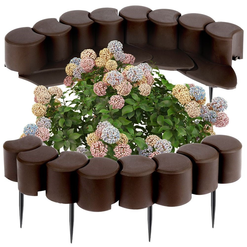 Driveable garden edging for flower beds - 32 parts, 410 cm