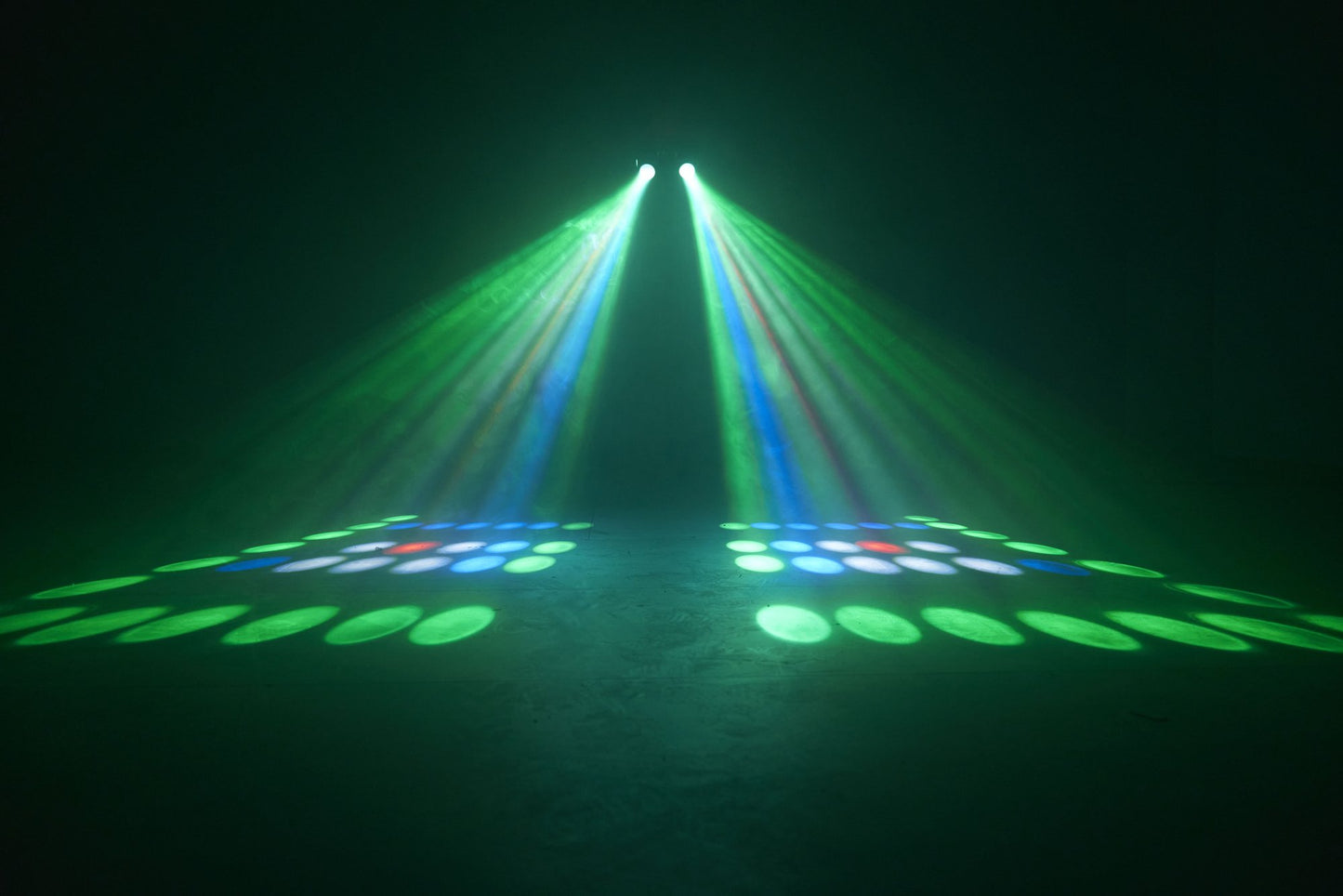 Dual Matrix RGB LED Light & Fog Machine, 1L Tank, Remote
