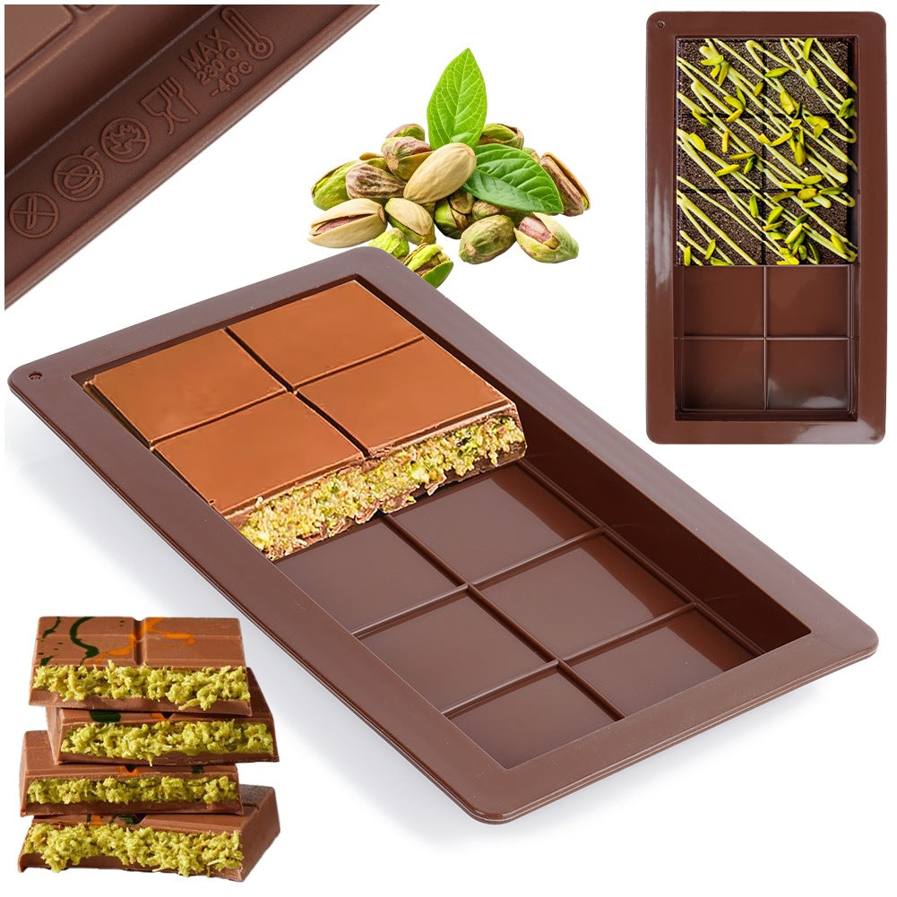 Dubai chocolate silicone mold 25x13.5 cm