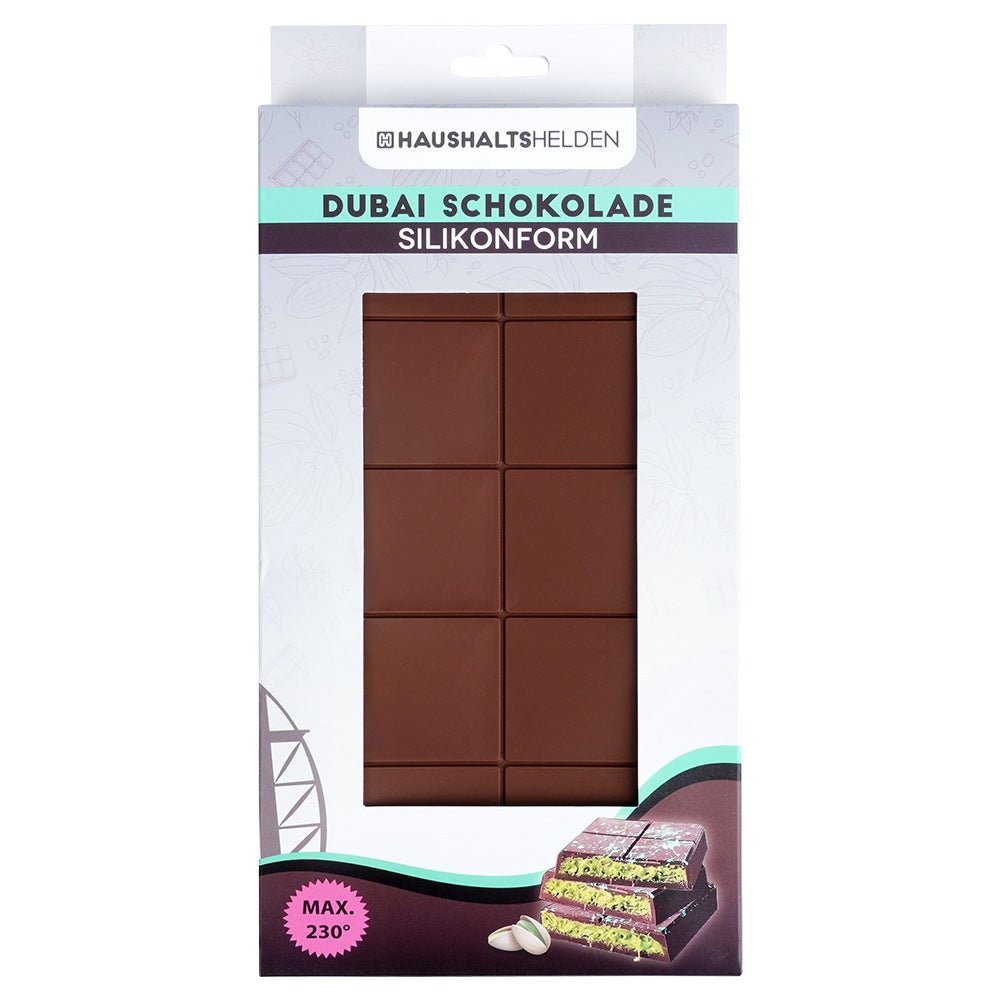 Dubai chocolate silicone mold 25x13.5 cm