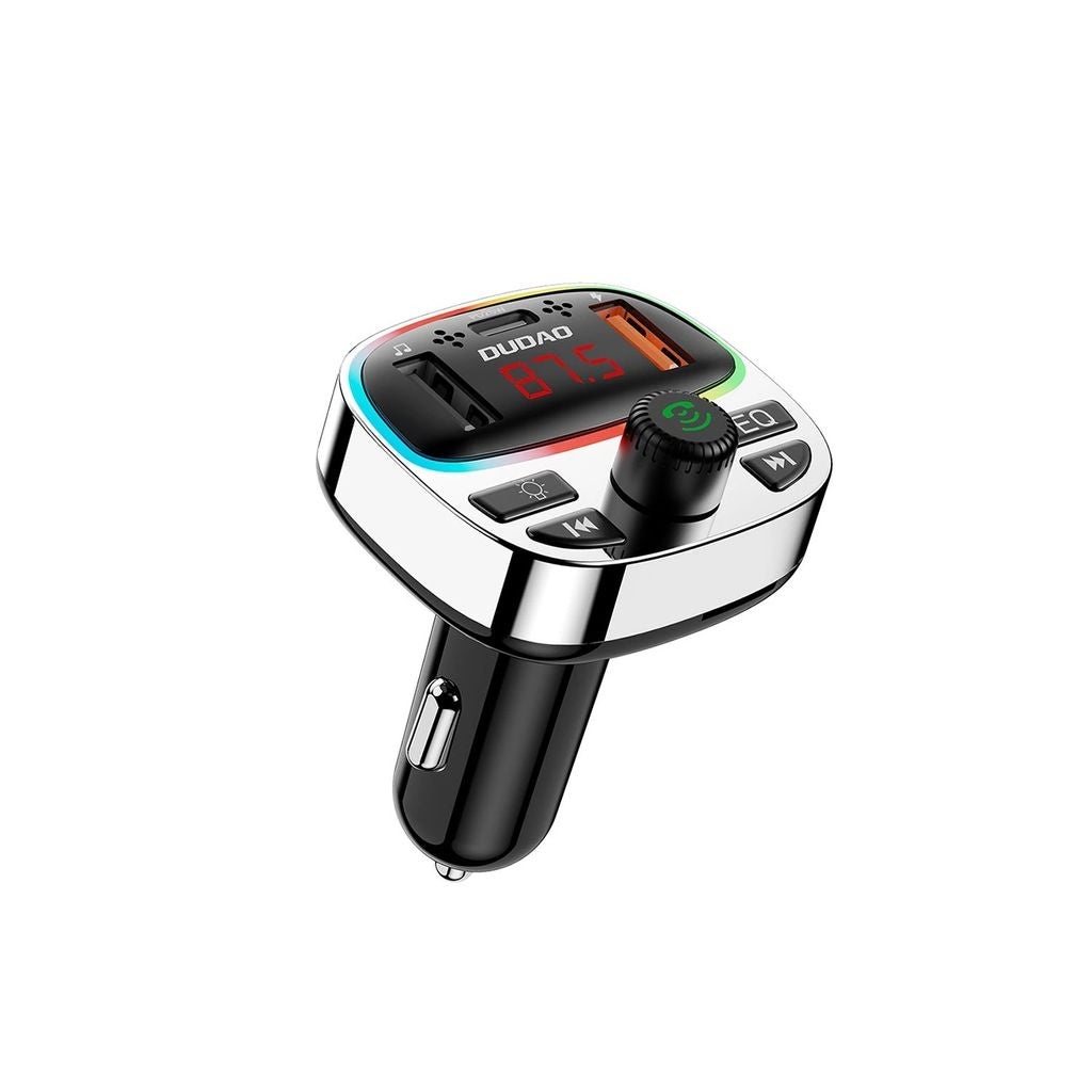 Dudao R2PRO+ Bluetooth FM Transmitter / Car Charger 1x USB-C PD 25W / 2x USB-A 18W