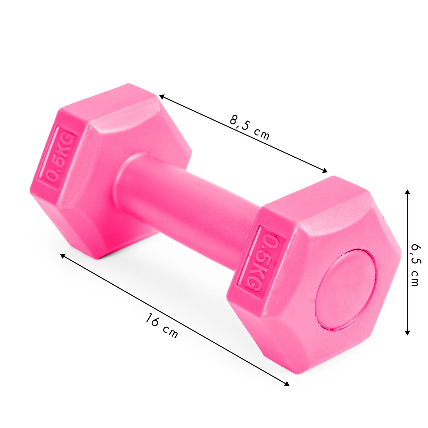 Dumbbells Set of 2 for Home Gym Exercise 2x0,5kg
