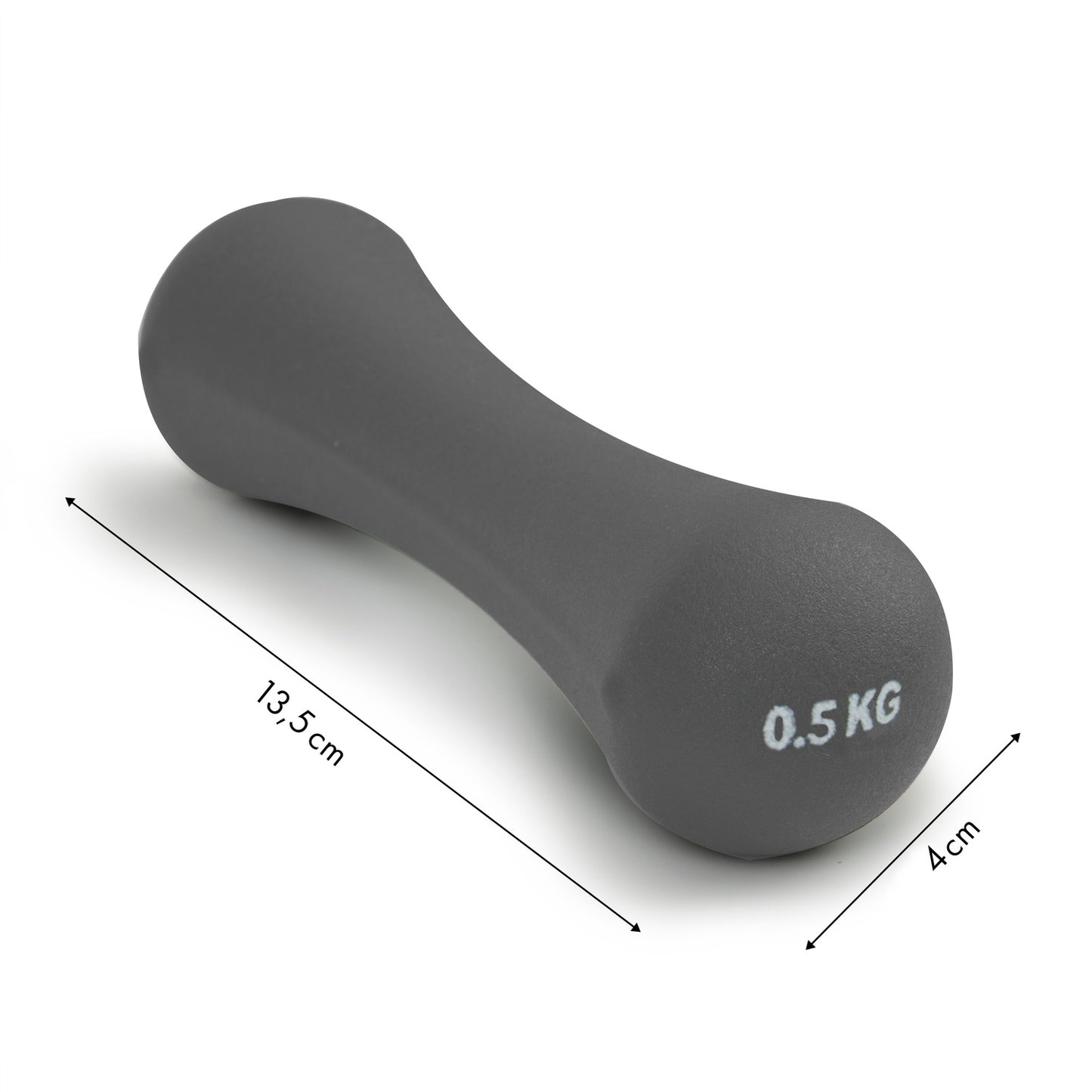 Dumbbells neoprene weights fitness set 2x0,5 kg