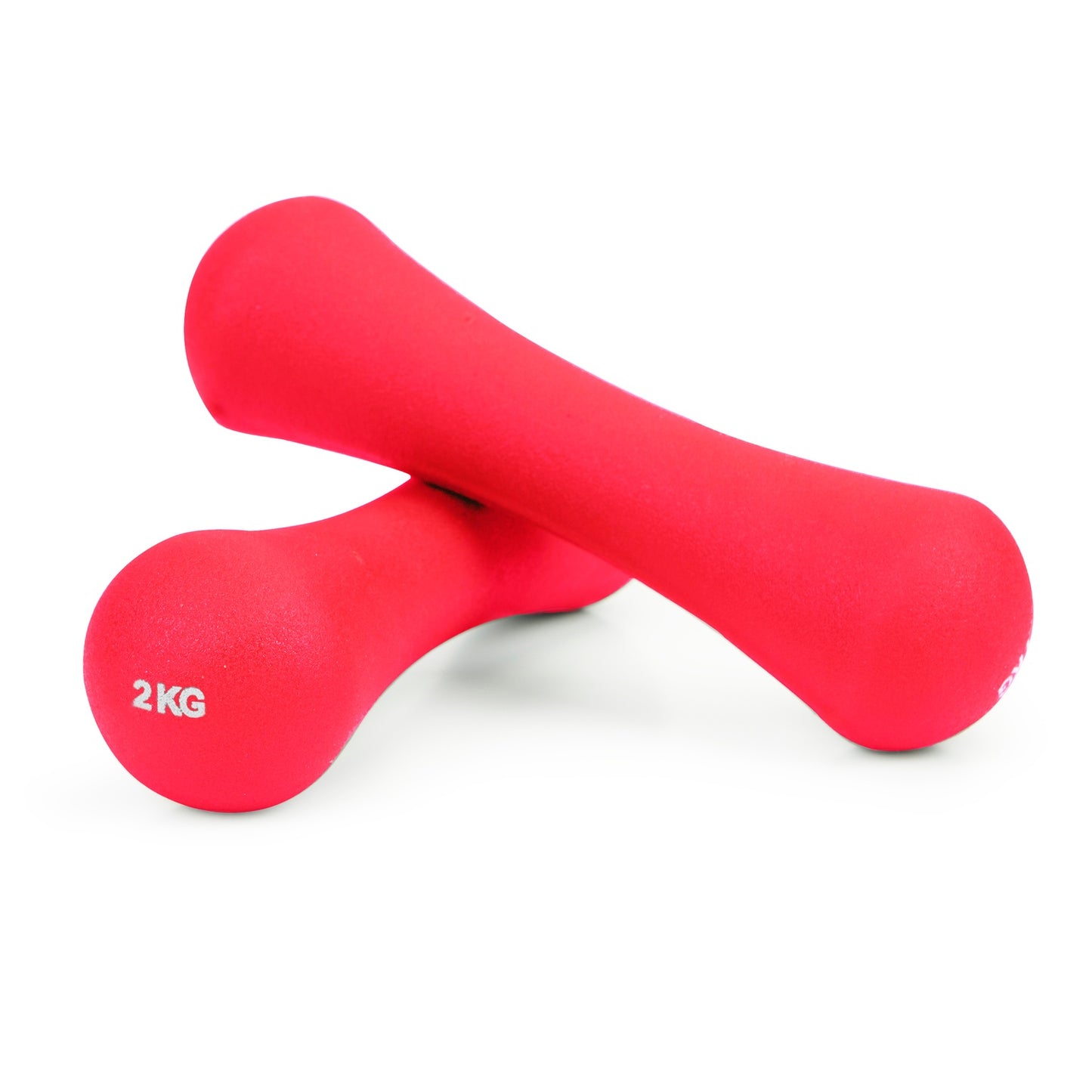 Dumbbells neoprene weights fitness set 2x2 kg