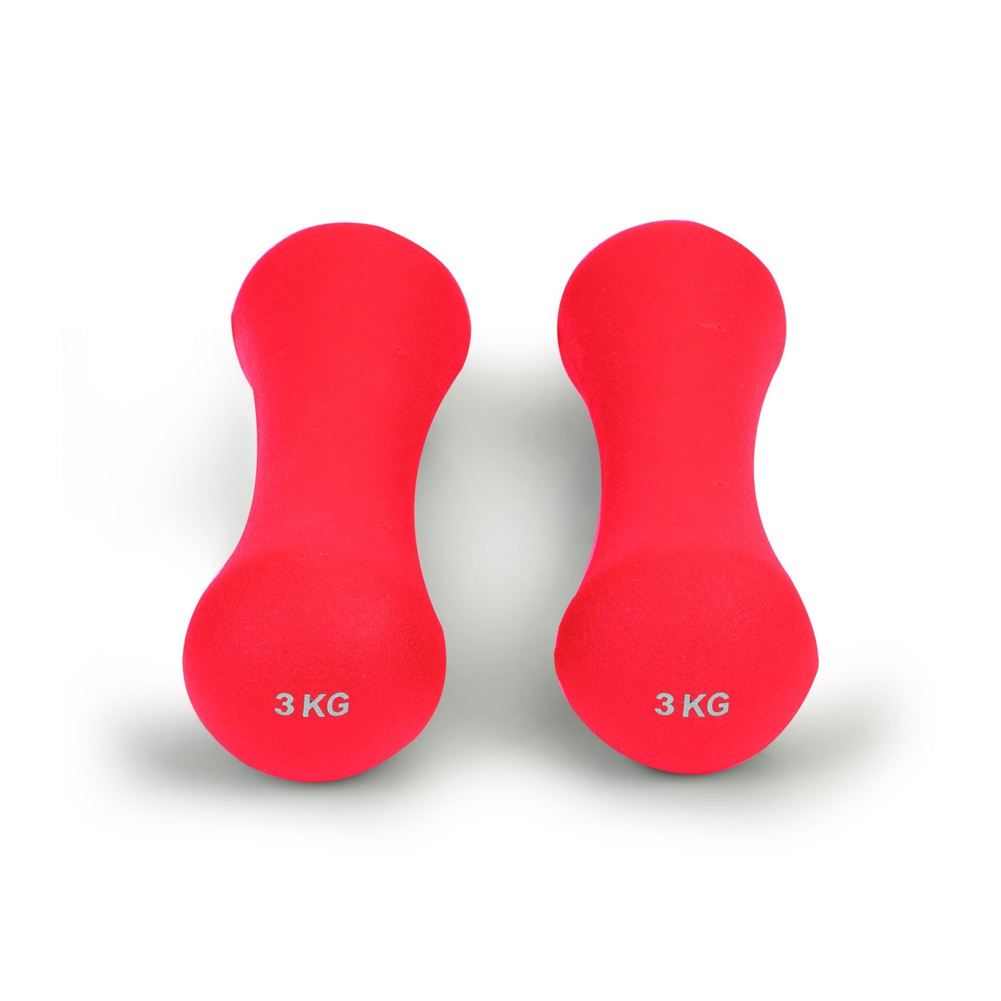 Dumbbells neoprene weights fitness set 2x3 kg
