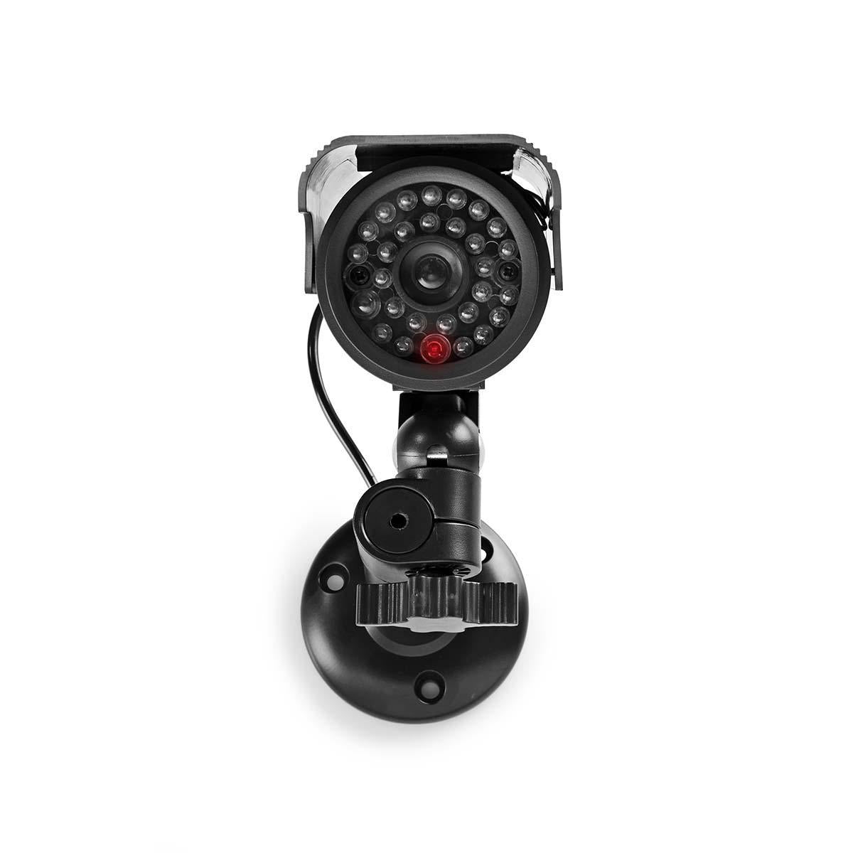 Dummy Security Camera | Bullet | IP44 | Battery Powered / Solar Powered | Outdoors | Including wall bracket | Black