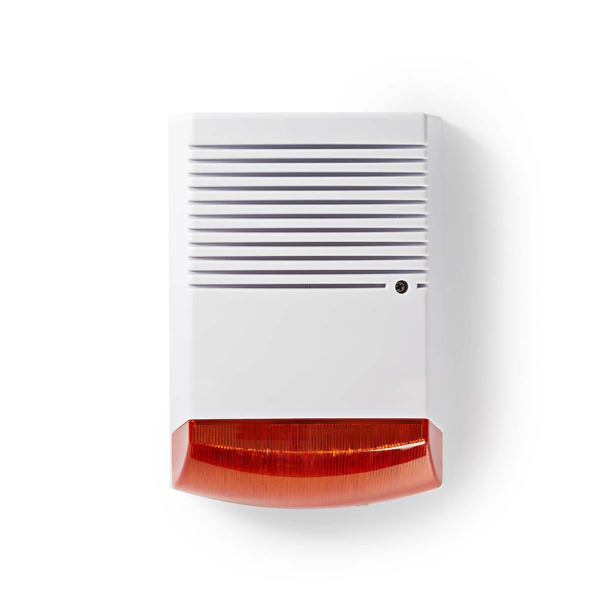 Dummy Security Siren | IP44 | Battery powered | Outdoors | Orange / White