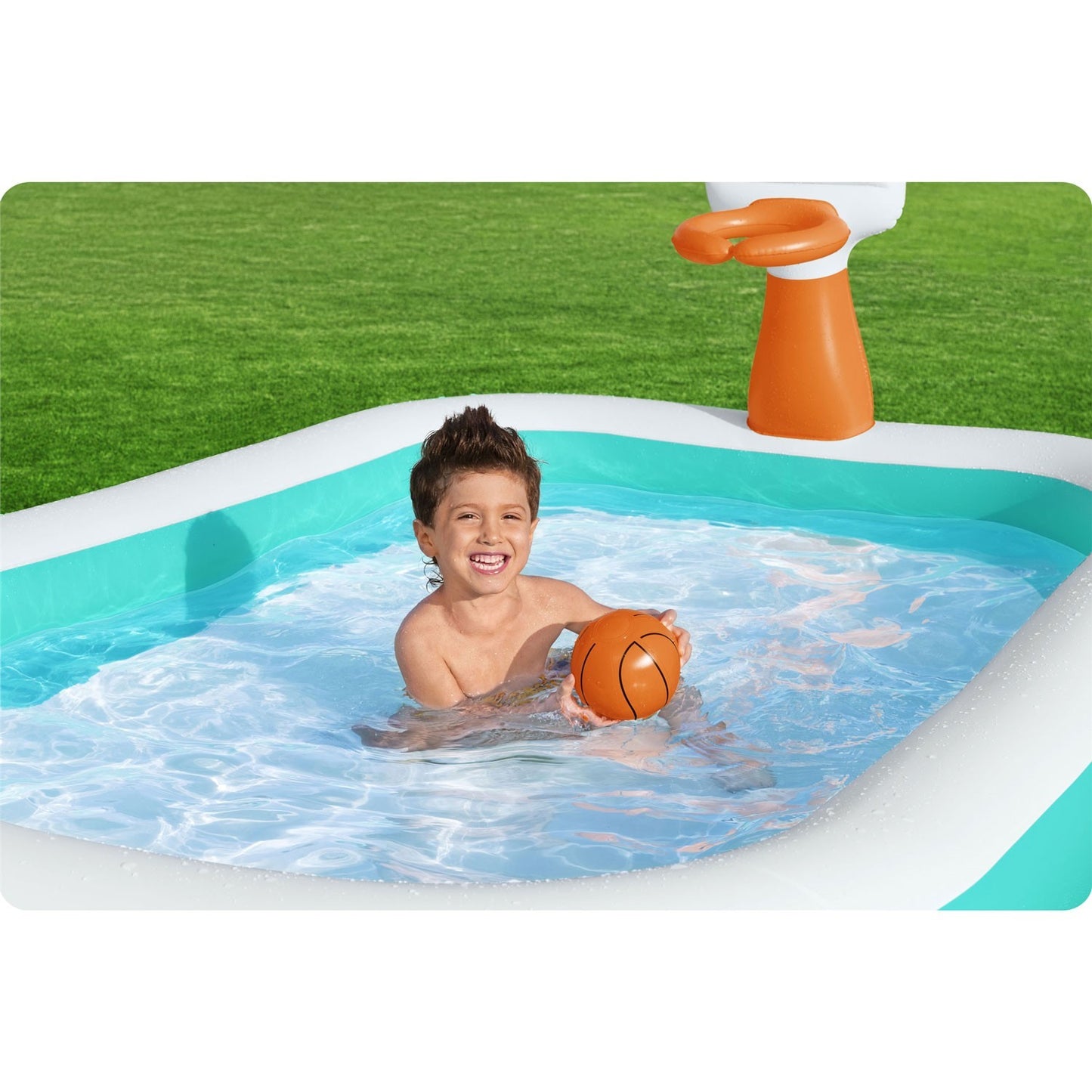 Dunk'N Splash inflatable pool 251 x 168 x 102 cm Bestway 54445