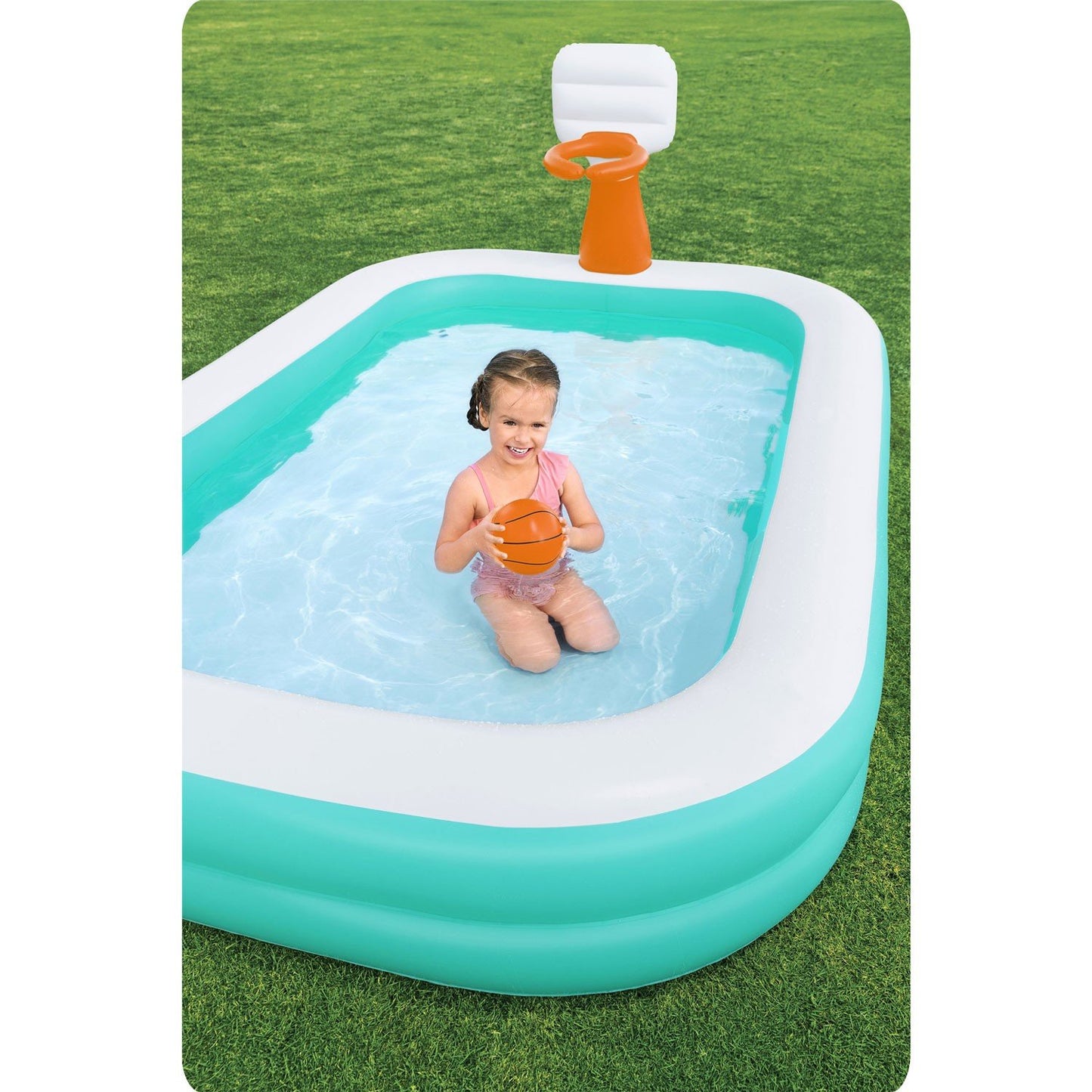 Dunk'N Splash inflatable pool 251 x 168 x 102 cm Bestway 54445