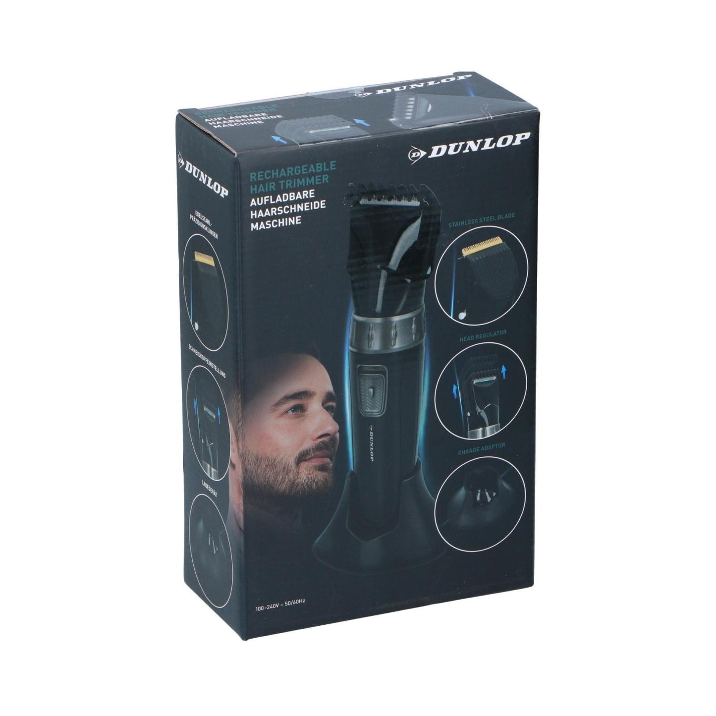 Dunlop Pro 3W Rechargeable Hair Clipper