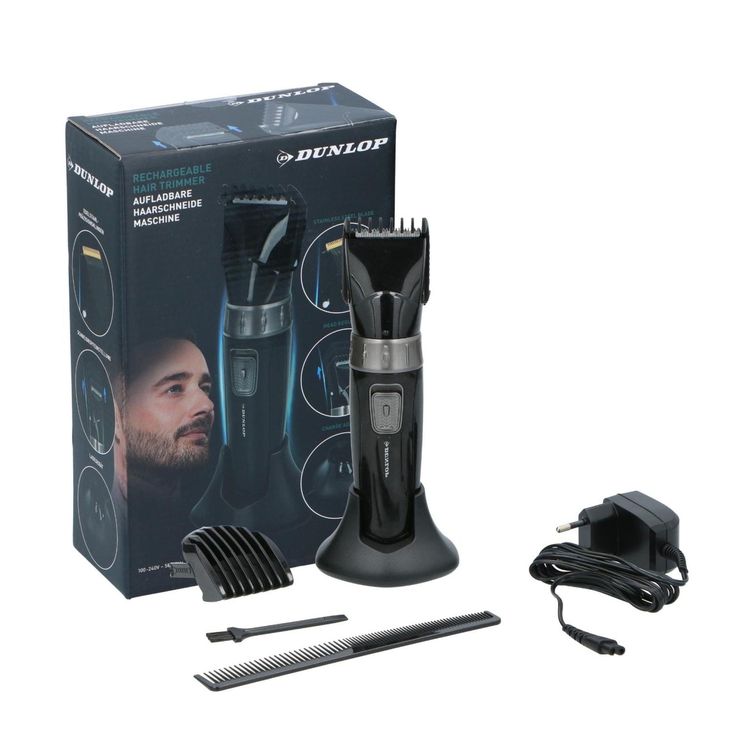 Dunlop Pro 3W Rechargeable Hair Clipper