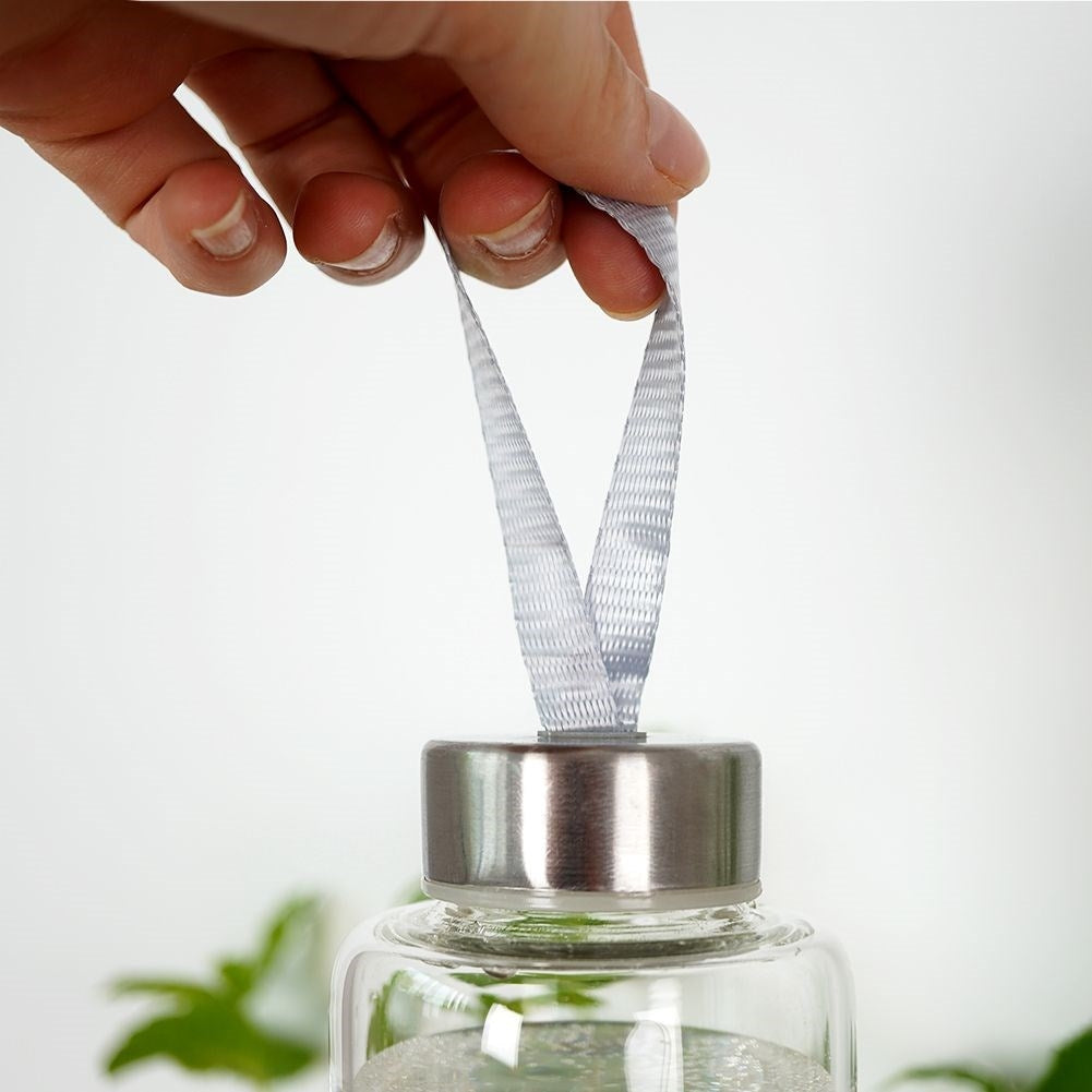 Durable 600 ml bottle in borosilicate glass with silicone protection