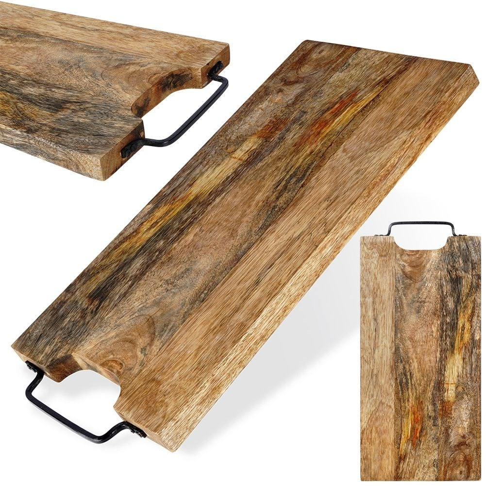 Durable Cutting Board in Mango Wood with Comfortable Handle