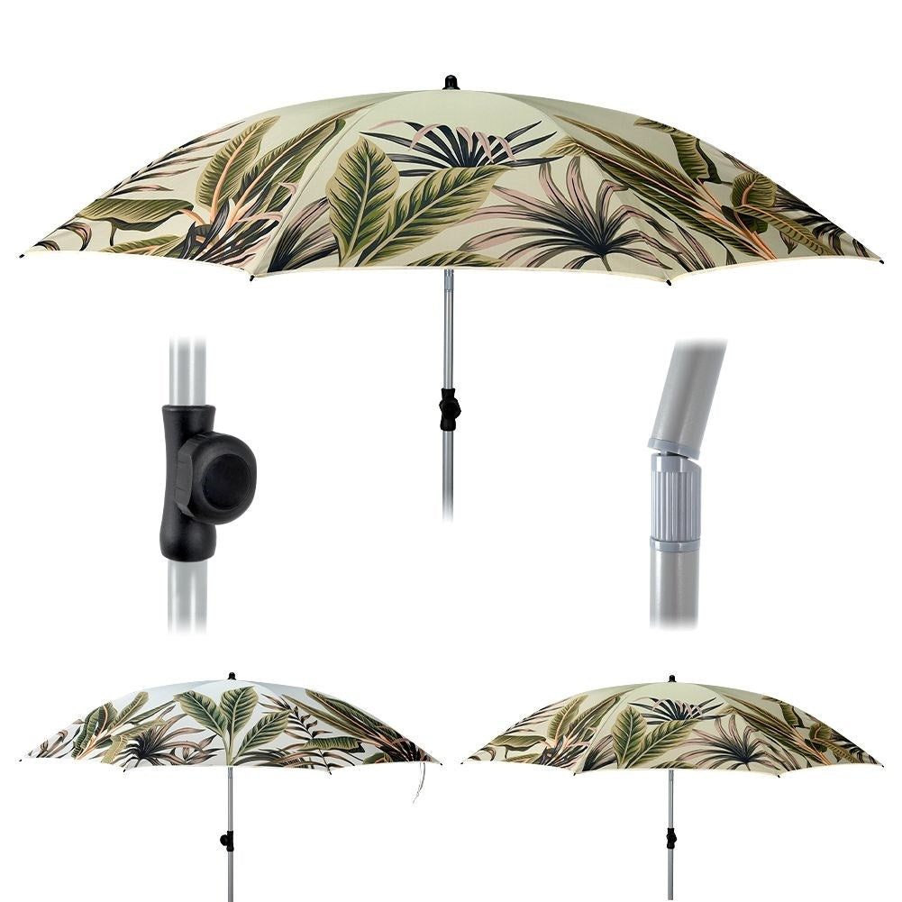 Durable Parasol with Trendy Leaf Pattern for Beach/Garden