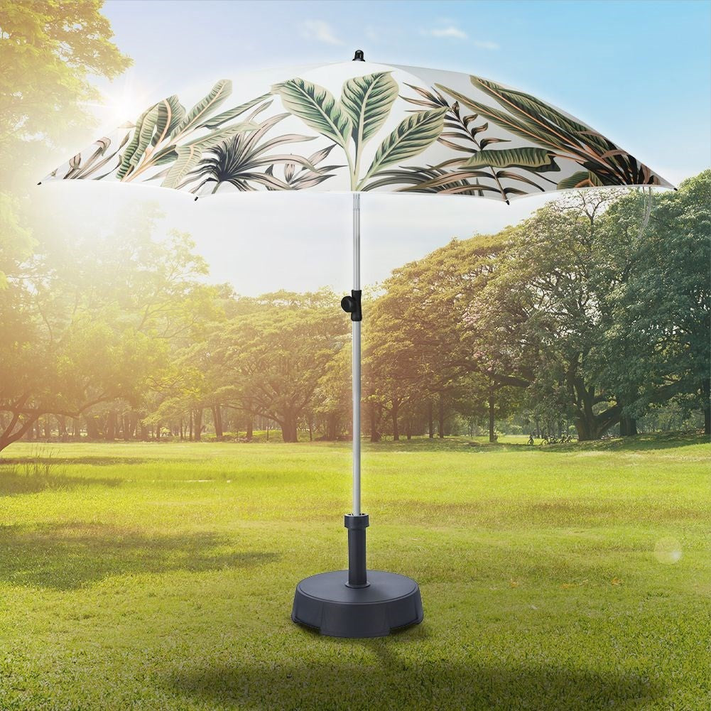 Durable Parasol with Trendy Leaf Pattern for Beach/Garden