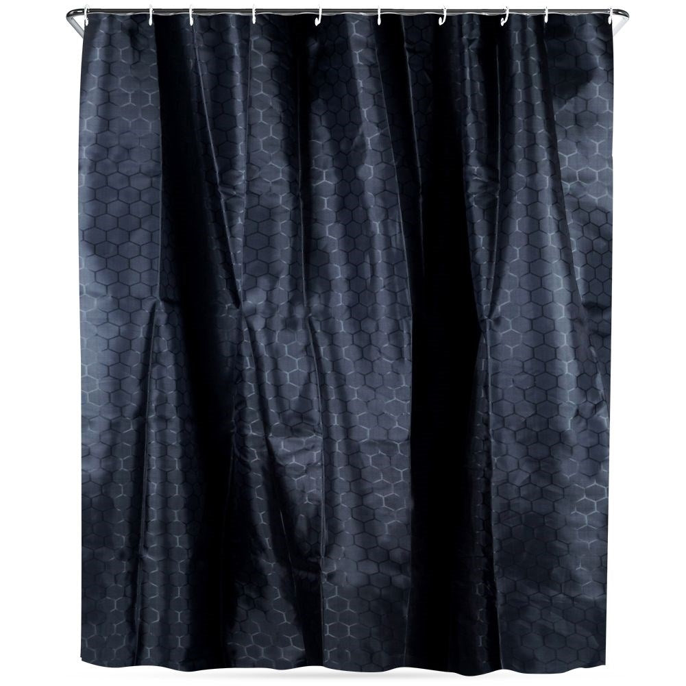 Durable Shower Curtain with 12 Hooks for Privacy and Protection