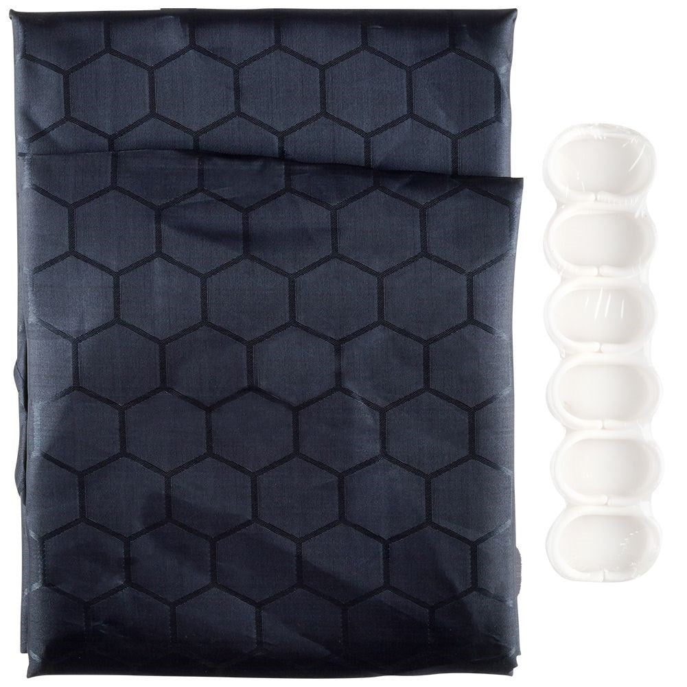 Durable Shower Curtain with 12 Hooks for Privacy and Protection