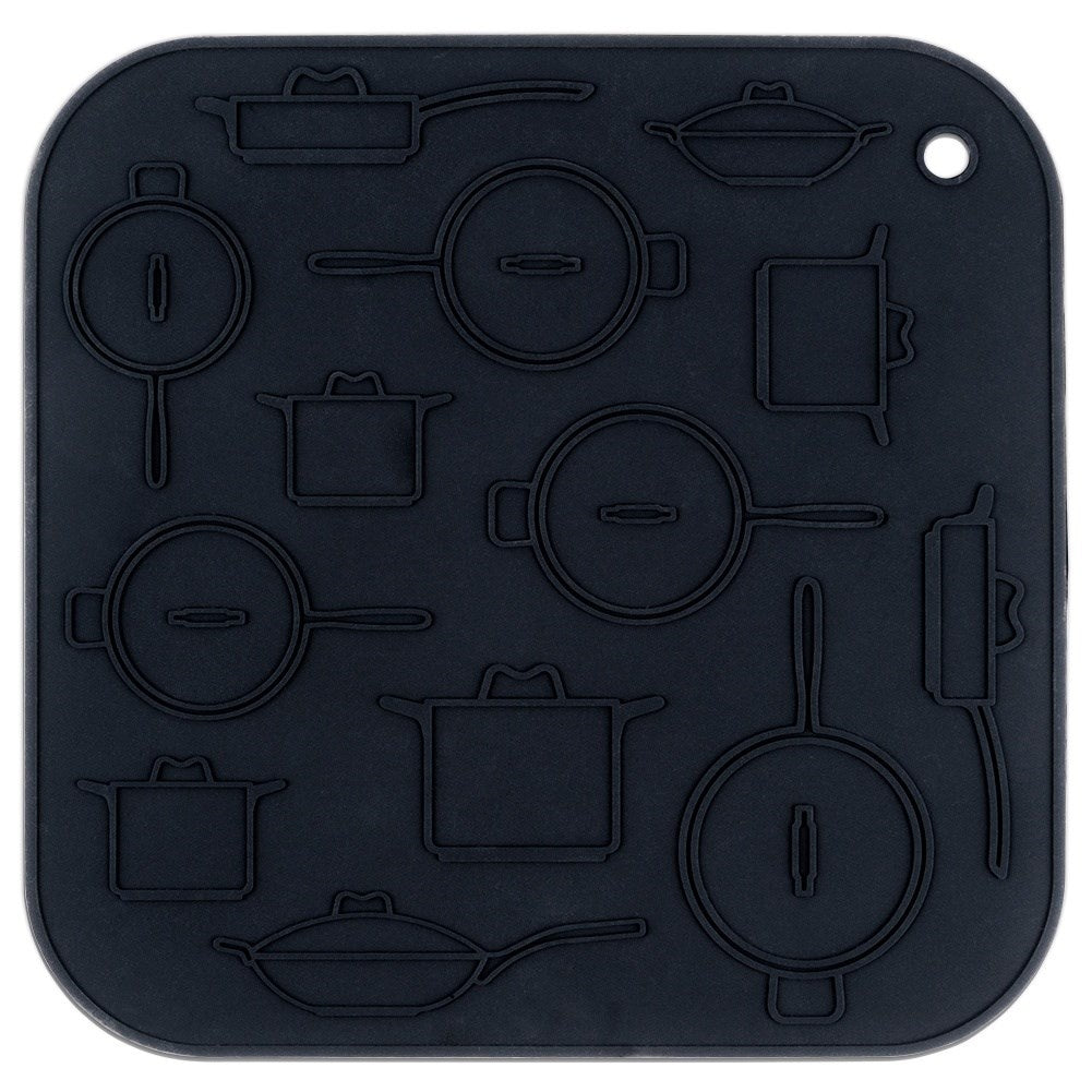 Durable Silicone Pad: Protects the Kitchen Counter from Hot Vessels
