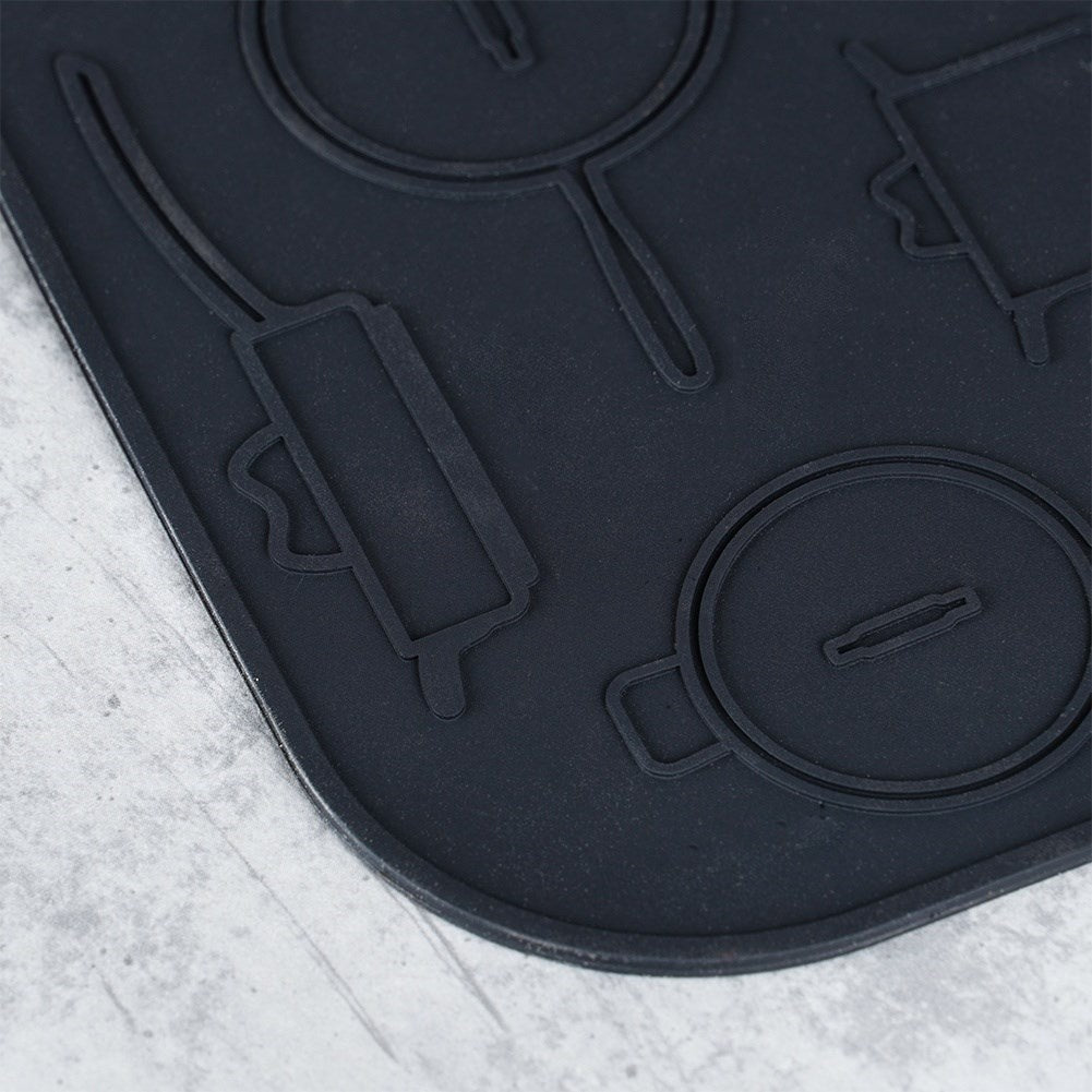 Durable Silicone Pad: Protects the Kitchen Counter from Hot Vessels
