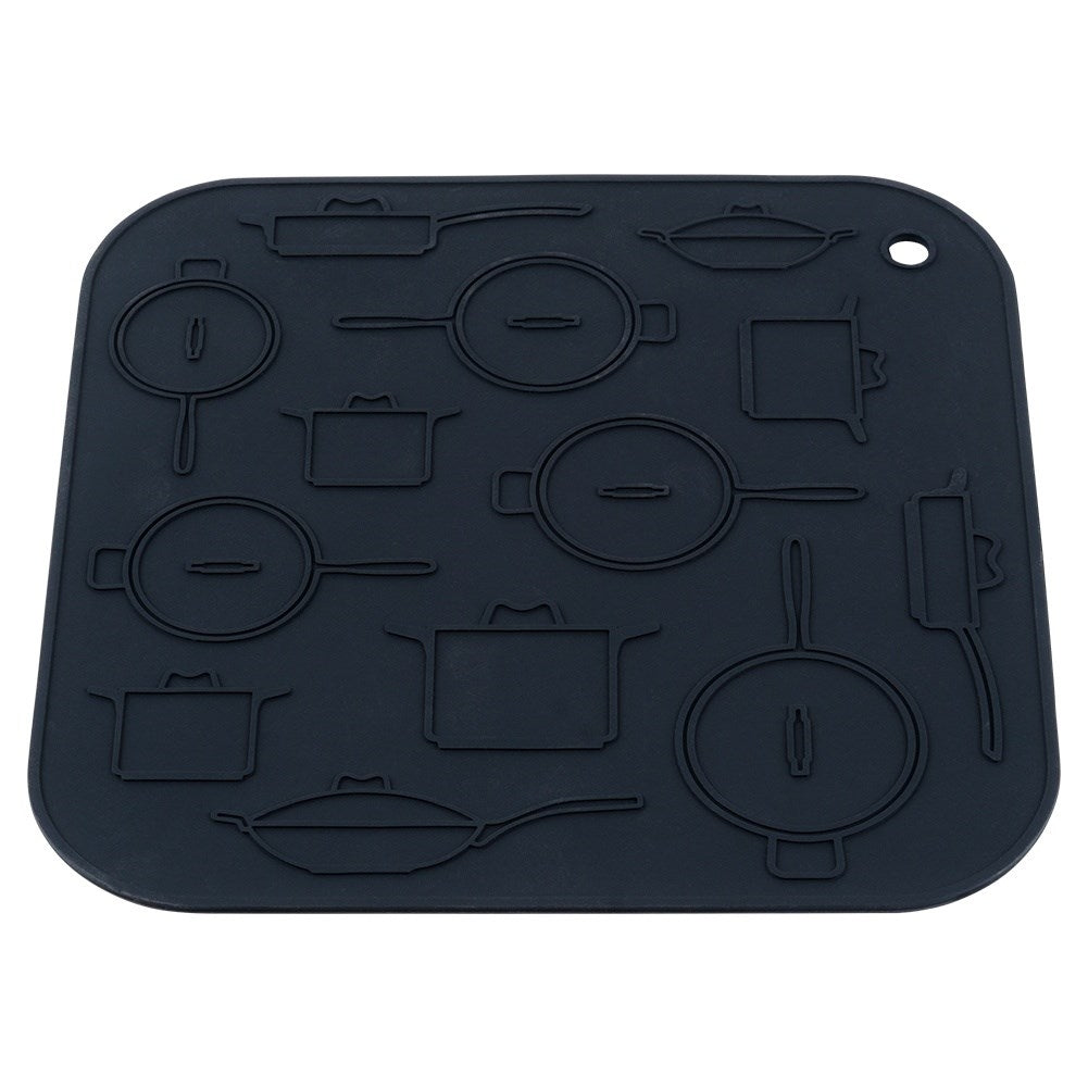 Durable Silicone Pad: Protects the Kitchen Counter from Hot Vessels