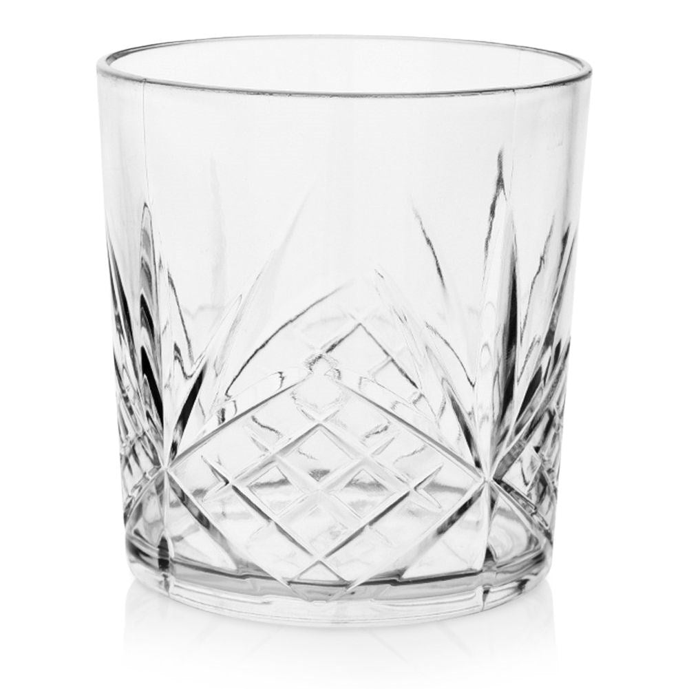 Durable acrylic glass 350 ml with decorative relief