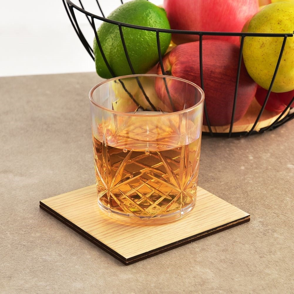 Durable acrylic glass 350 ml with decorative relief