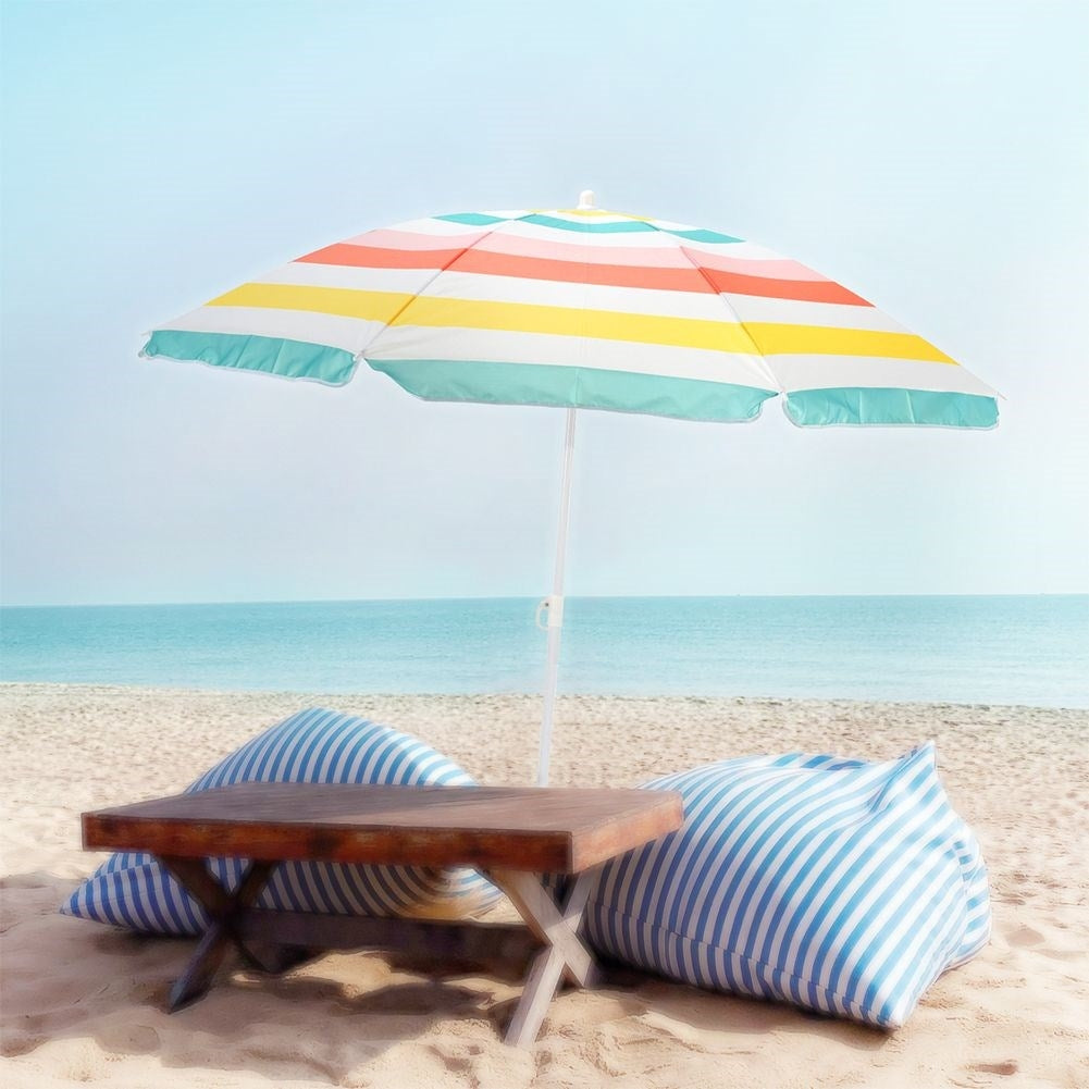Durable and adjustable parasol for beach and garden