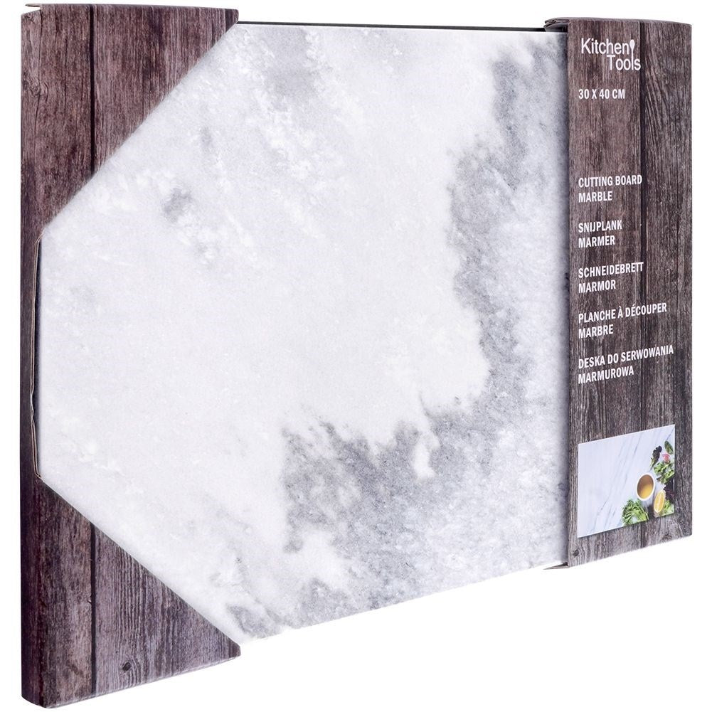 Durable and solid cutting board in gray marble