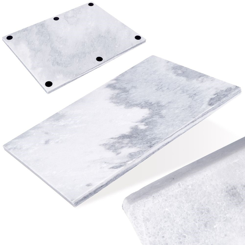 Durable and solid cutting board in gray marble