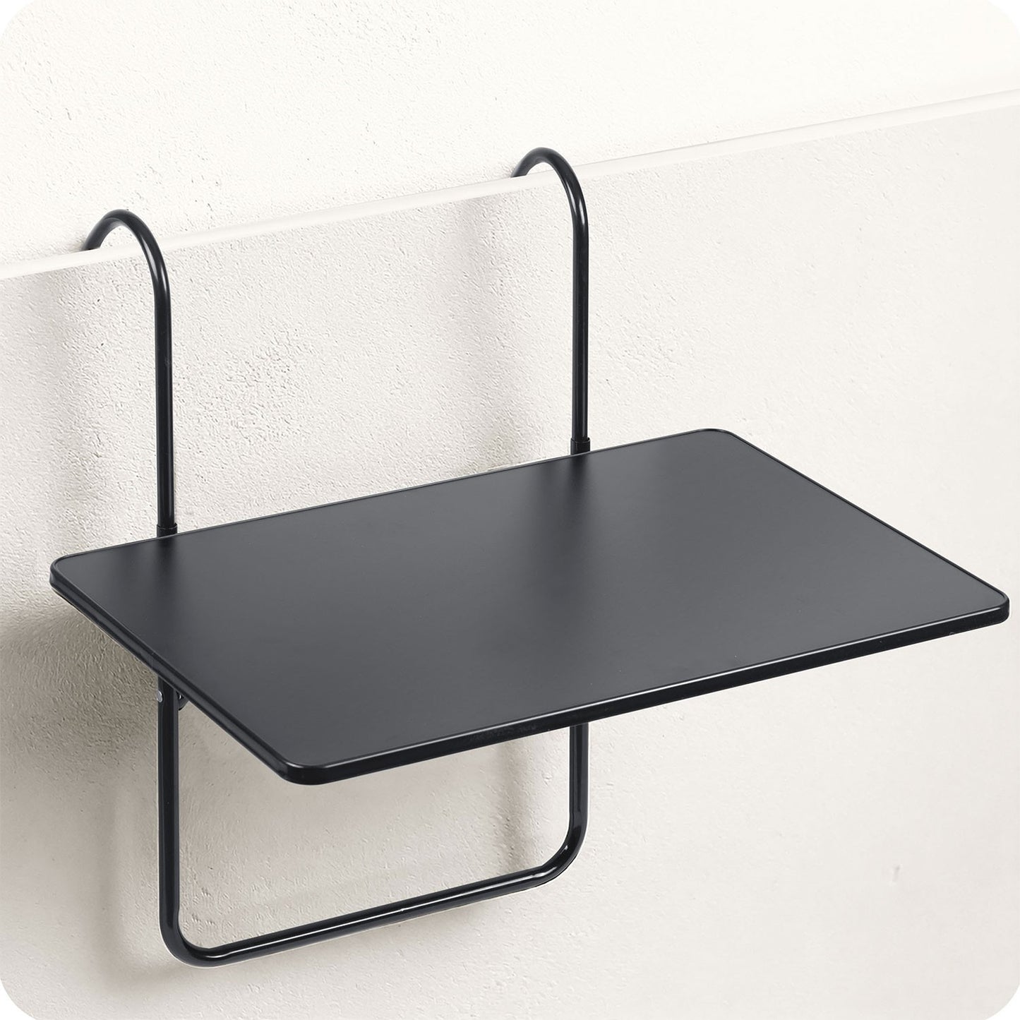 Durable balcony table 60x43cm foldable Sofotel SO-982 black