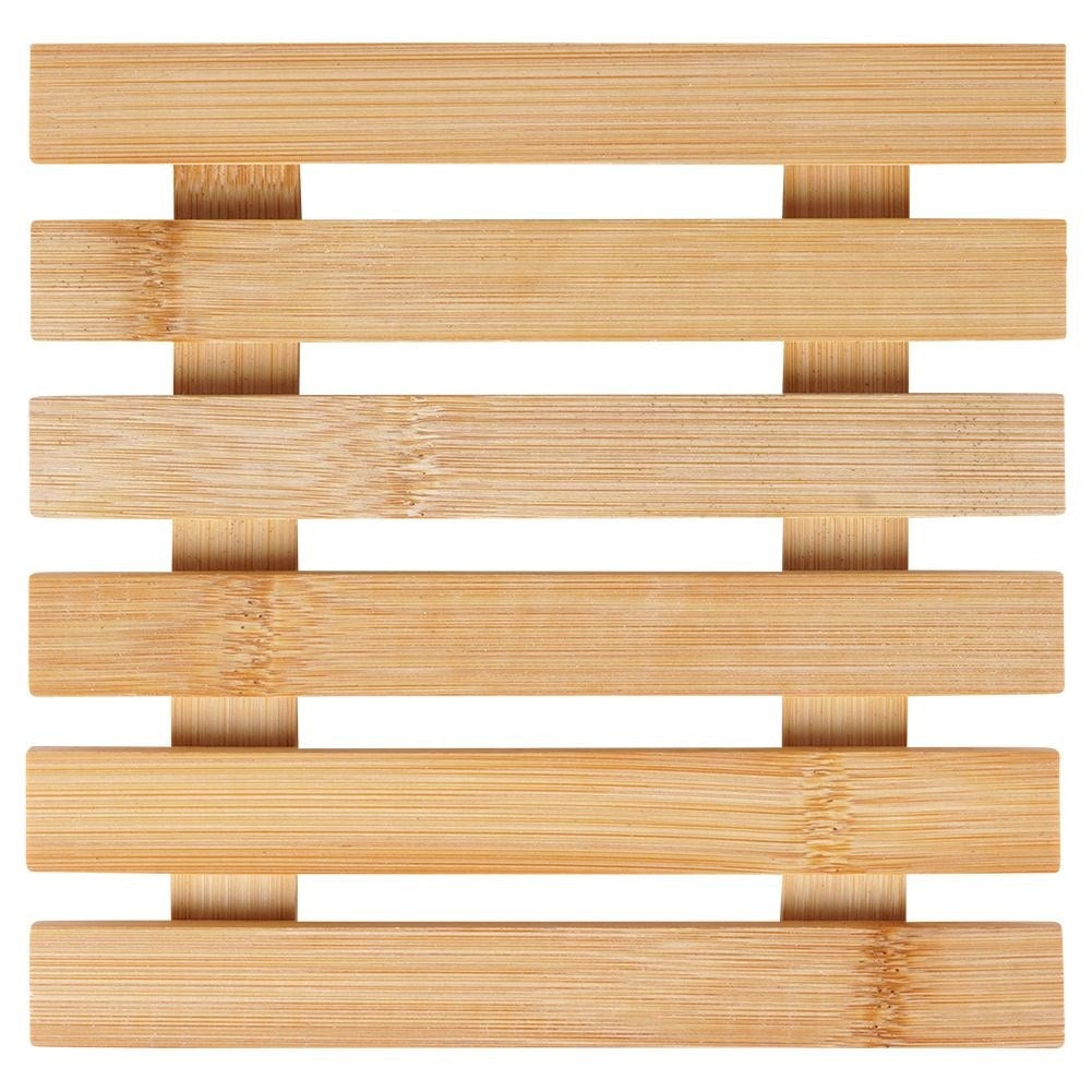 Durable bamboo mat protects tables and worktops