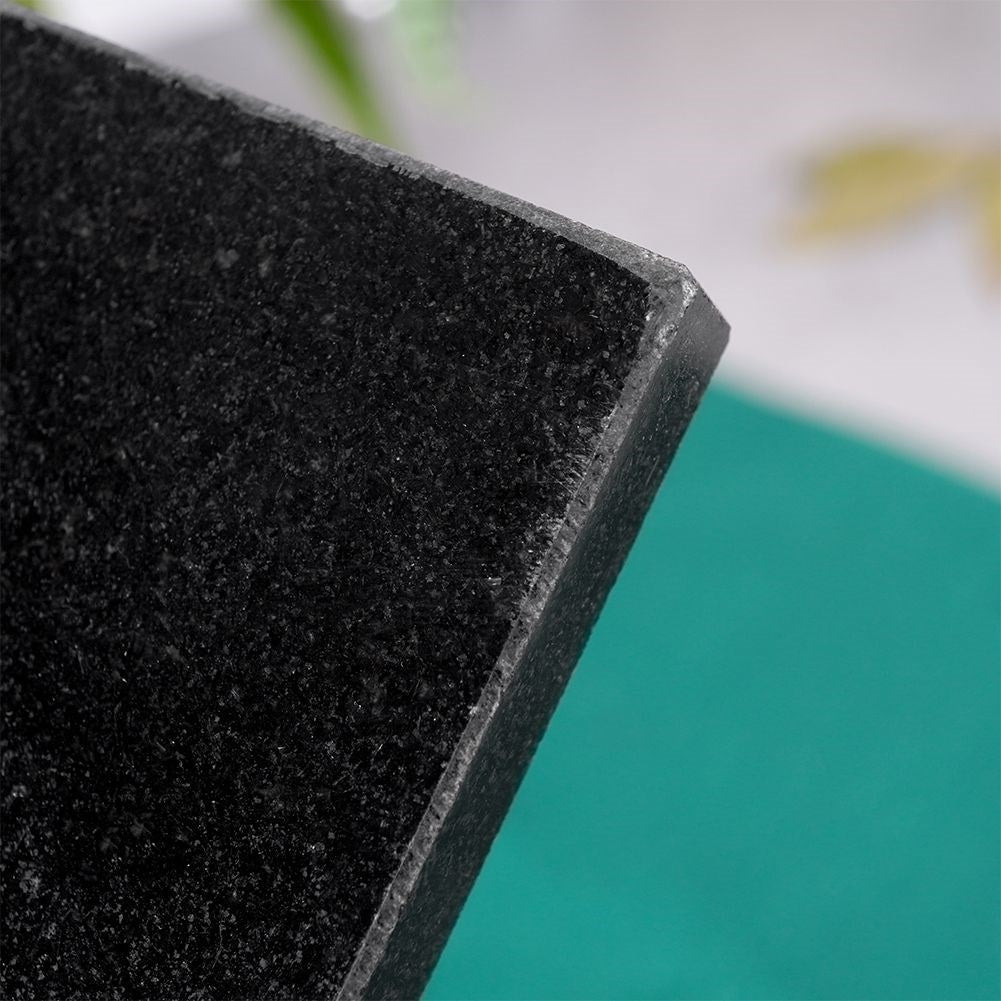 Durable black marble cutting board for cooking and serving