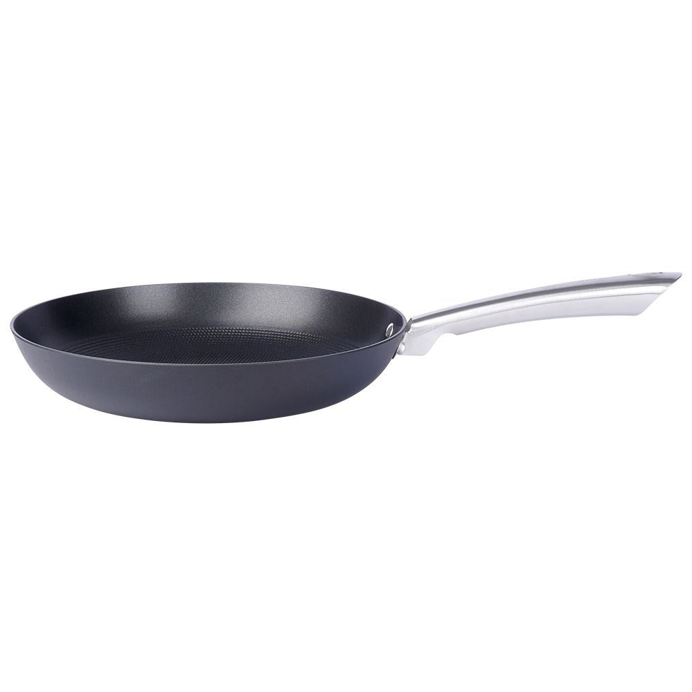 Durable cast iron pan with non-stick for frying & oven