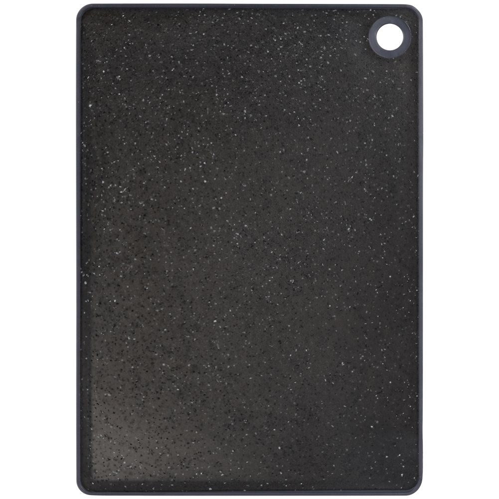 Durable cutting board in black granite imitation for all knives