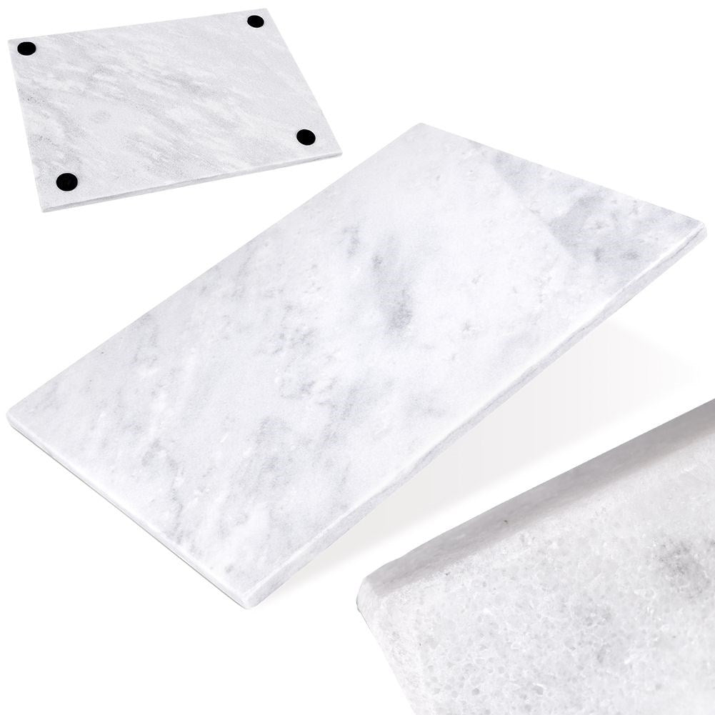Durable cutting board in gray marble for cutting and serving