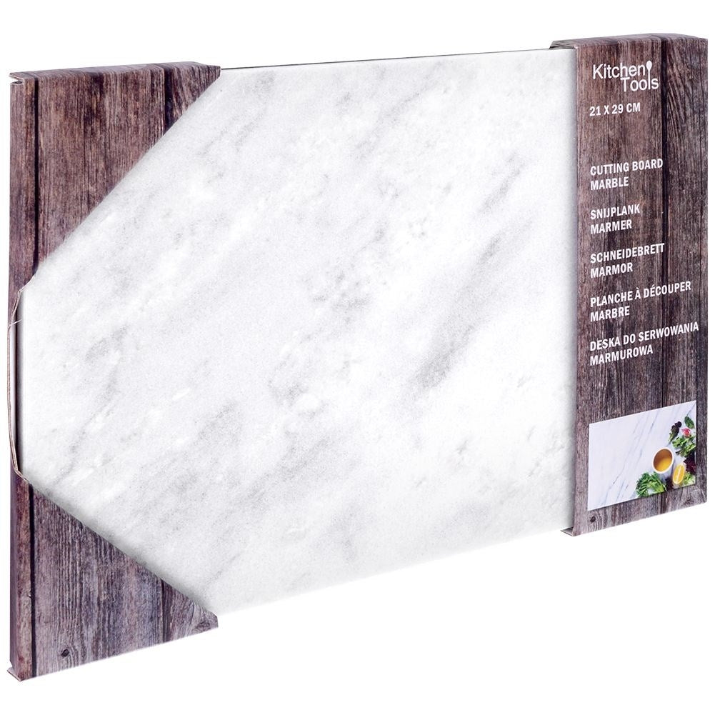 Durable cutting board in gray marble for cutting and serving