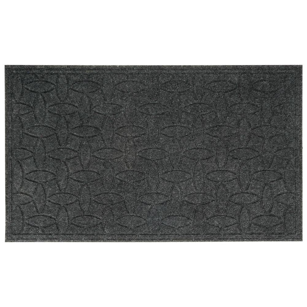 Durable door mat in durable plastic and rubber for all entrances