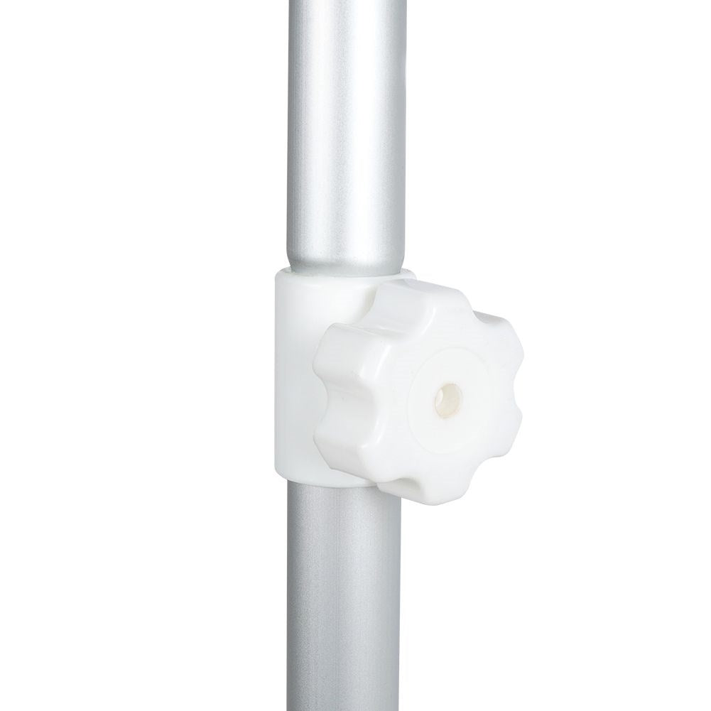 Durable garden parasol with adjustable height and tilt