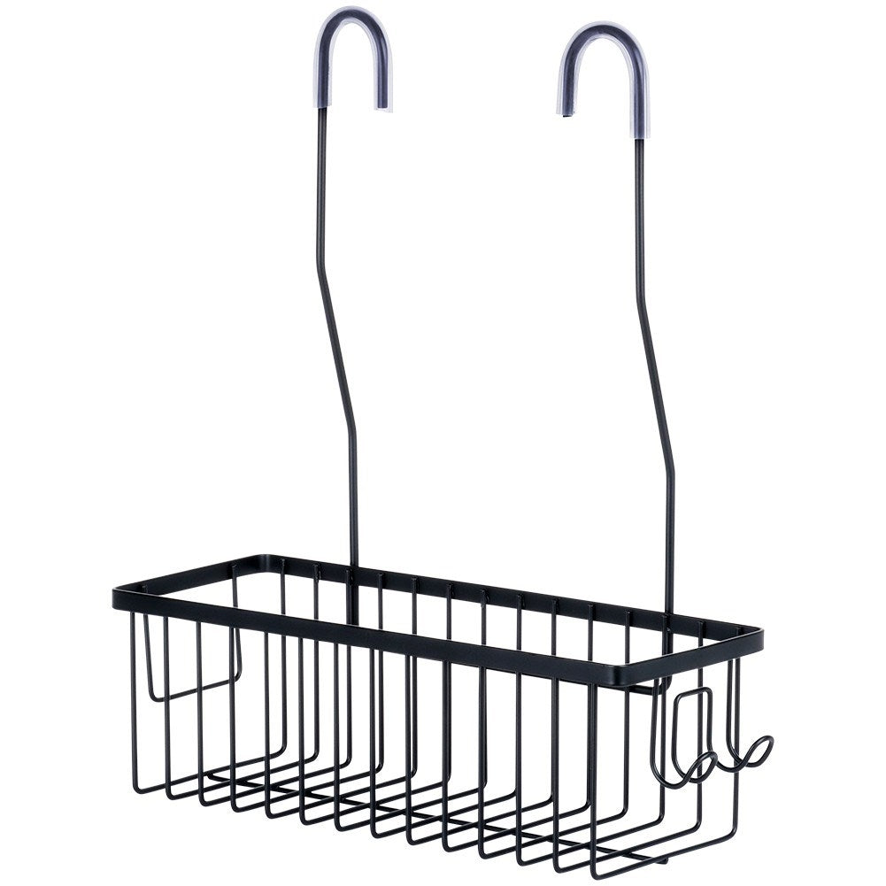 Durable metal shelf for shower faucet - black and stylish