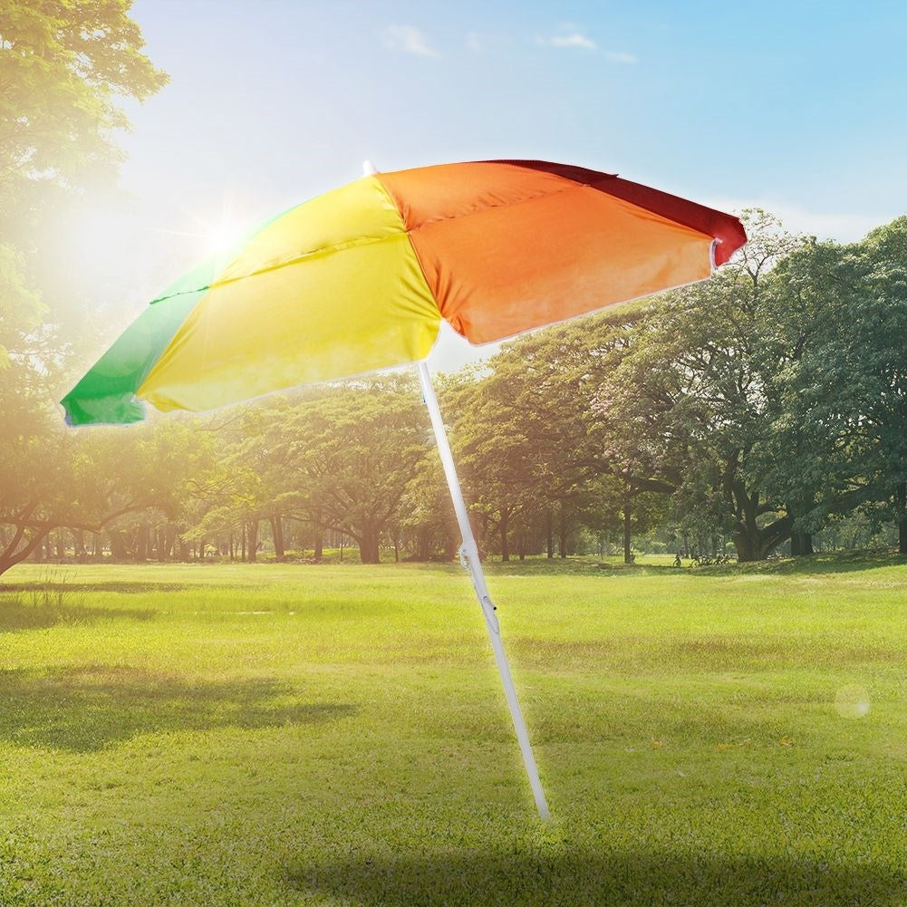 Durable parasol for beach and garden in beautiful colours