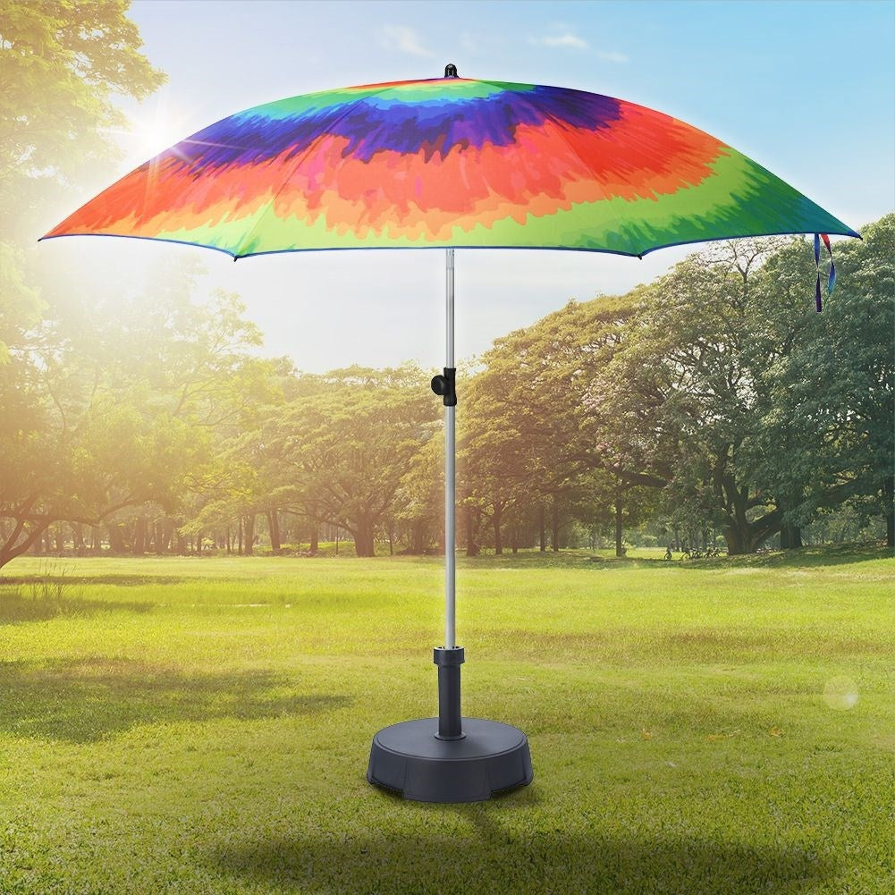 Durable parasol for beach and garden in beautiful colours
