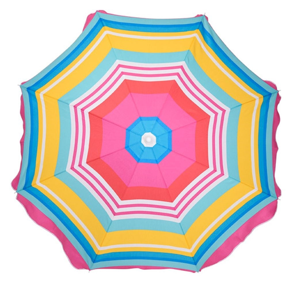 Durable parasol for beach and garden in nice colours