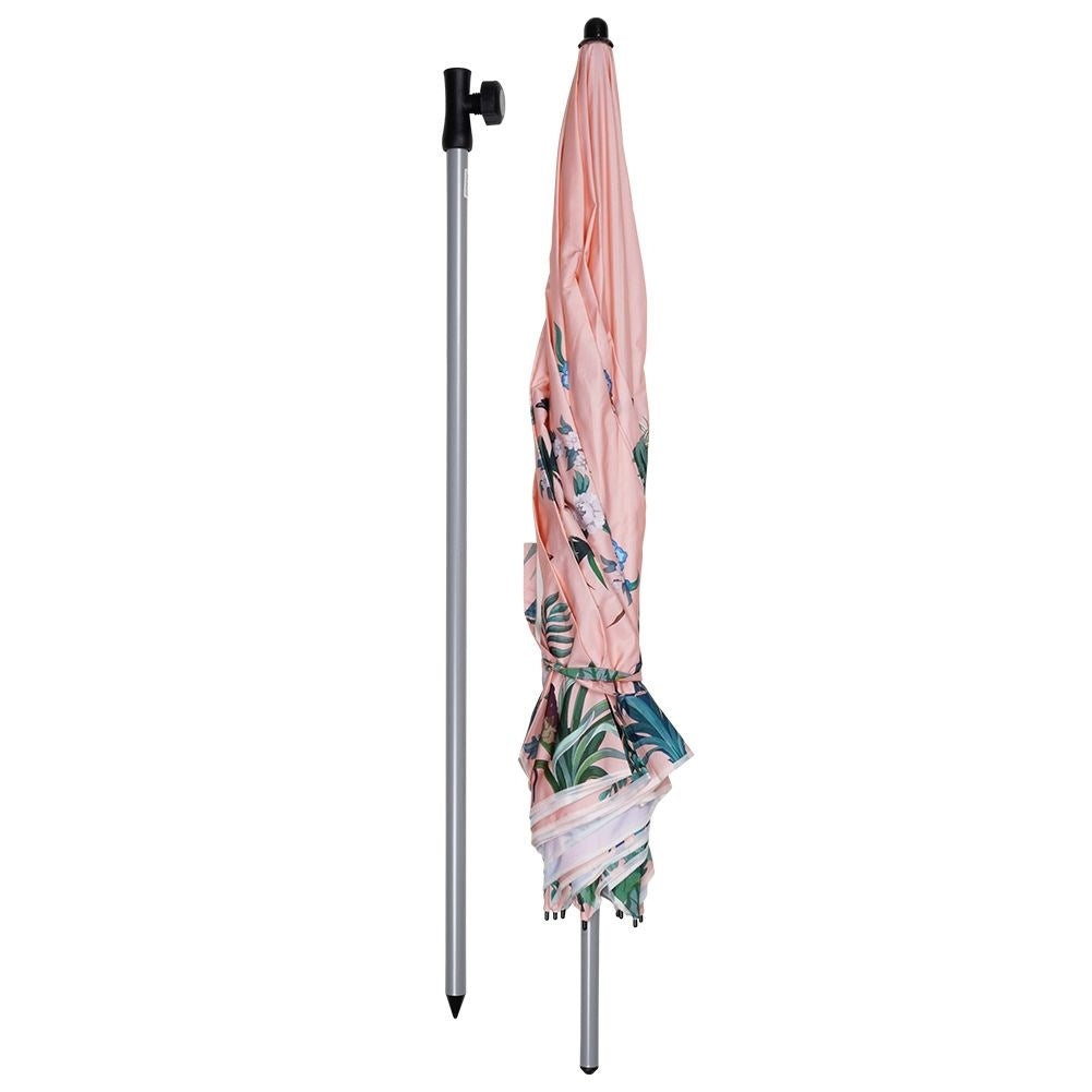 Durable parasol for beach/garden with adjustable stand