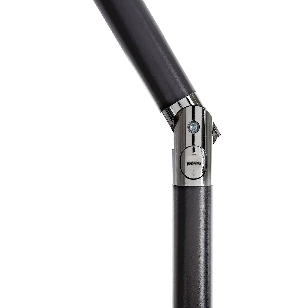 Durable parasol with adjustable frame and crank