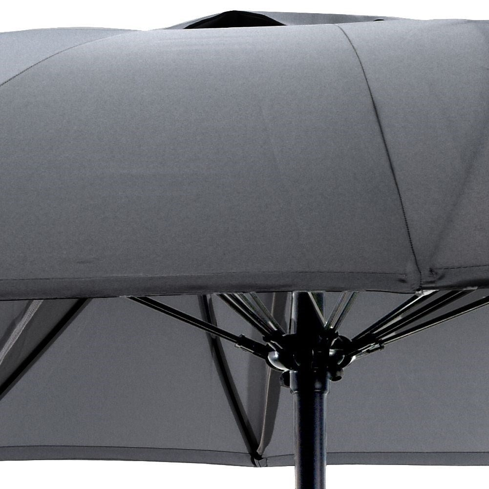Durable parasol with adjustable frame and crank