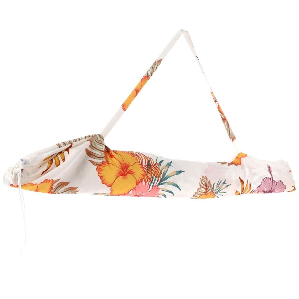 Durable retro parasol with fringes for beach and garden