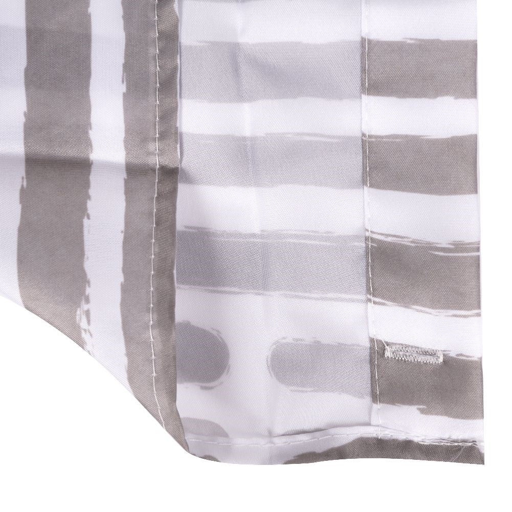 Durable shower curtain with 12 hooks for privacy and protection