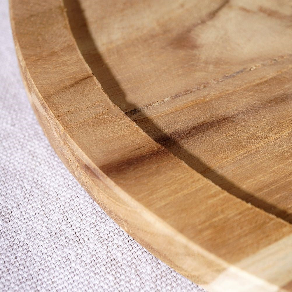Durable teak board with handle and hanging rope
