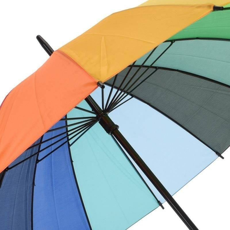 Durable umbrella with rainbow design for all weathers
